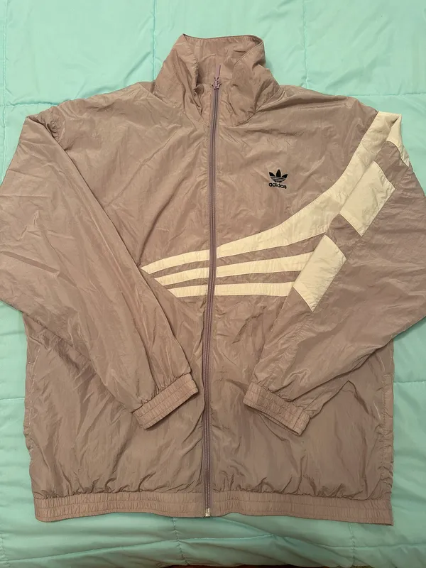 Adidas Dusty Pink Windbreaker - Image 3