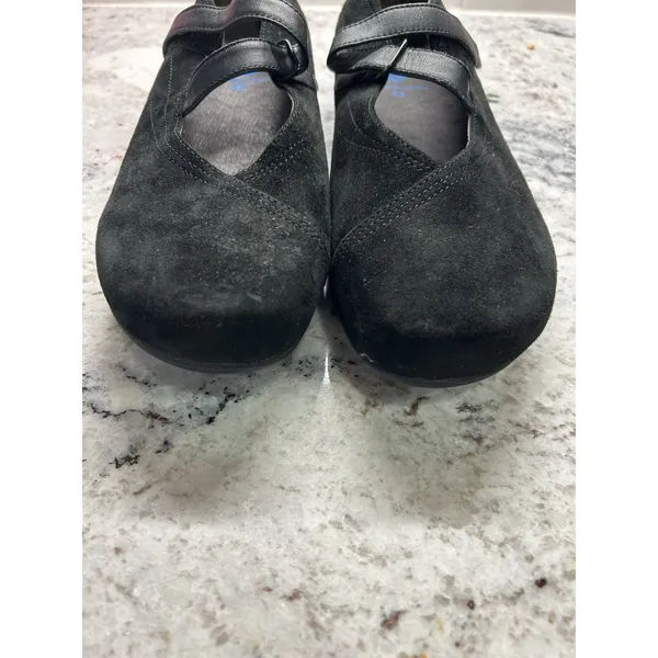 Wolky 42 Black Passion Mary Jane Goat Suede Leather US 11.5 Walking Shoe Comfort - Image 2
