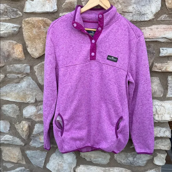 Simply Southern Magenta Fleece Pullover size XL - Image 2
