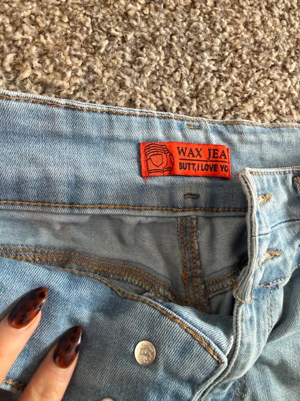 Wax Jean Denim Shorts - Image 3
