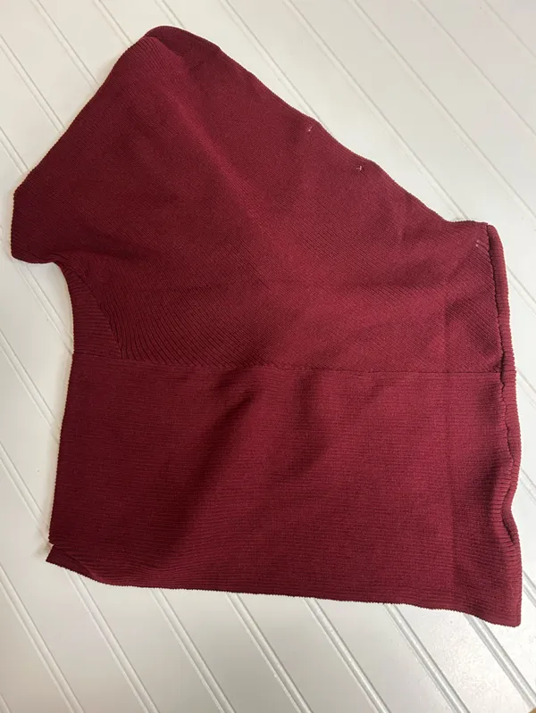 Zara Off-the-Shoulder Asymmetrical Ribbed Top Size Large - Image 6