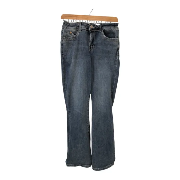 YMI Bell Bottom Contour Fit Jeans Medium Wash Flare Denim P011542 Womens 9/29 - Image 3