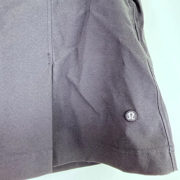 Lululemon Black Stretch Twill Front Pleat Golf Skirt Size 32 - Image 2