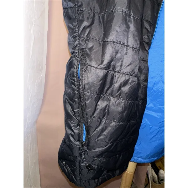 Eddie Bauer First Ascent Light Weight Vest Men's Sz M Black/ Blue Reversible - Image 3