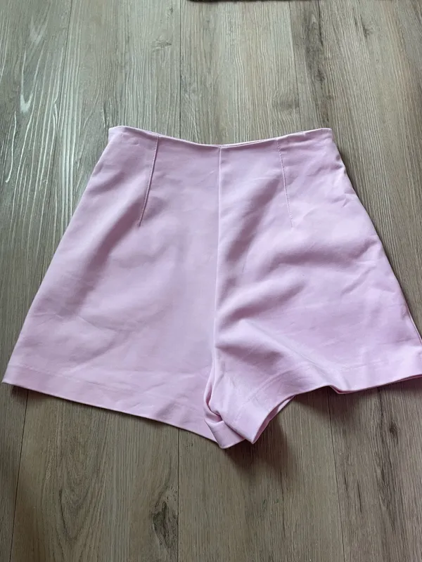 Pink ZARA Shorts High-Rise - Image 2