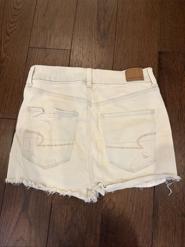 American Eagle Next Level Stretch m Distressed Denim Shorts Size 4 - C70-012 - Image 4
