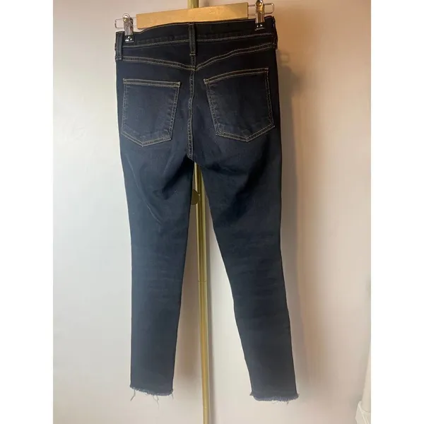 Veronica Beard Debbie Skinny Mustard Stripe Jeans Sz. 24 - Image 5