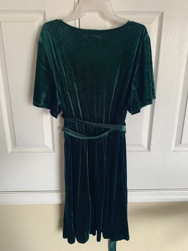Wrap Dress Green Size 2X - Image 3