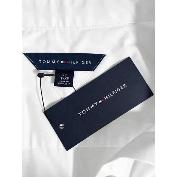 Tommy Hilfiger White Floral Embroidered Button Down Shirt Blouse NWT XS - Image 5