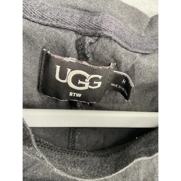 UGG Womens T-Shirt Black Cotton Modal Short Sleeve Crew Neck RTW Size M - Image 5