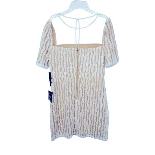 Lulus Smile A Minute White Embroidered Mini Dress NWT Medium - Image 8