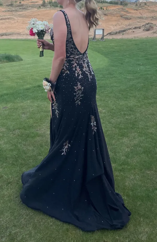 Amara 88854 prom dress Black Size 6 - Image 4