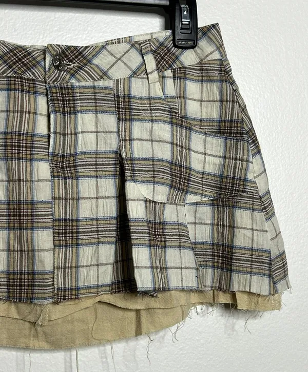 Mini Plaid Skirt - Image 6