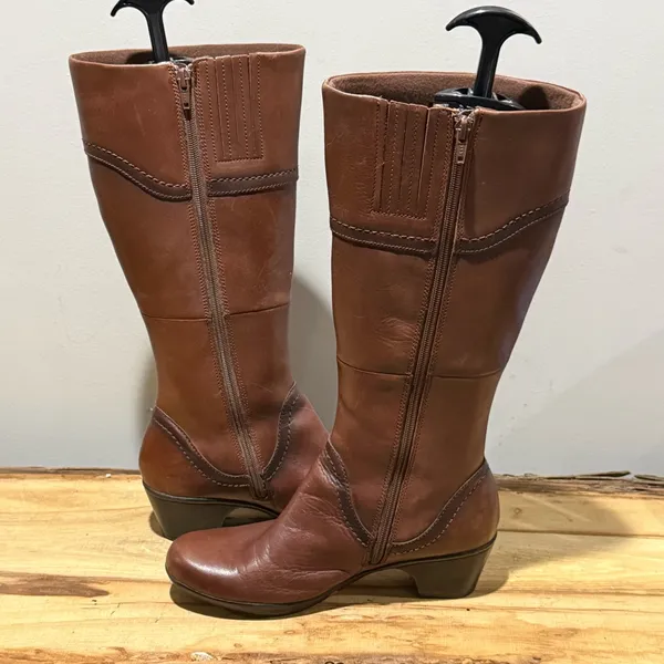 Clarks Leather Ingalls‎ Vicky Calf Boots Size 9 - Image 10