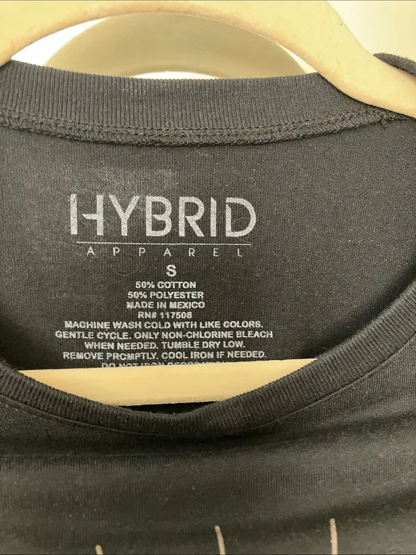 Hybrid Black Crescent & Mandala Short Sleeve Graphic Tee - Image 3