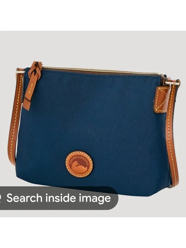 Dooney & Bourke Navy Blue Nylon Crossbody Adjustable Strap Small Minimalist - Image 4