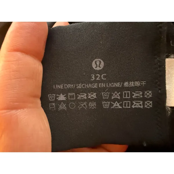 Lululemon Energy Bra High Support Black 32C - Image 2