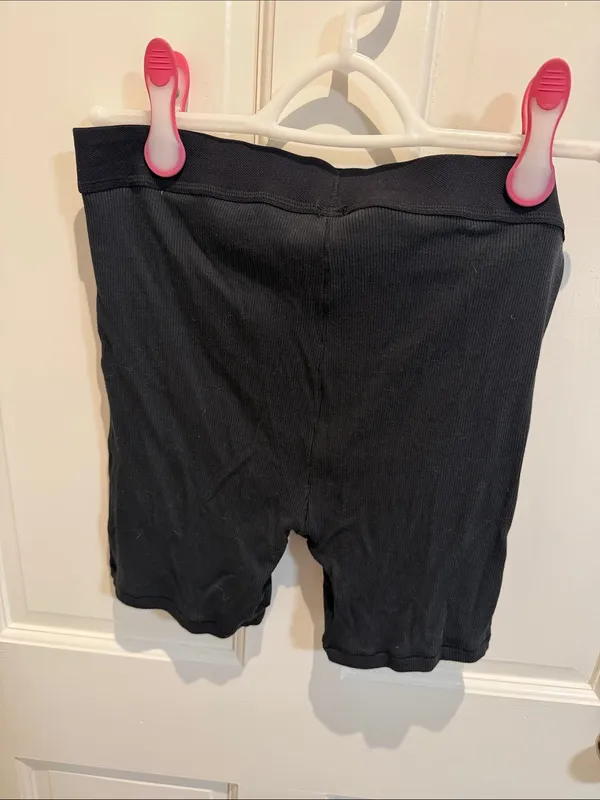 SKIMS Black Cotton Ribbed Boxer Short - Image 10