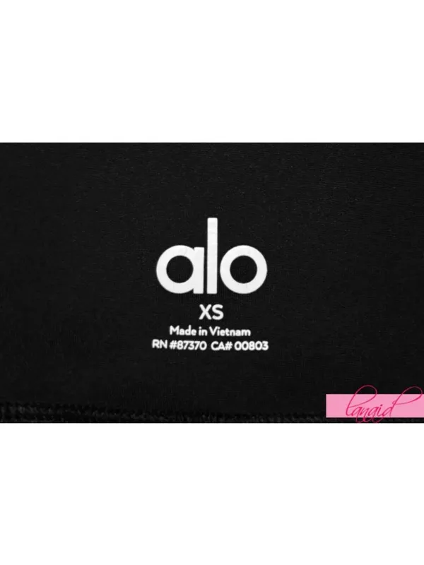 Alo Airlift High-Waist Game Changer Leggings Black Hi-Rise Button Bootcut Flare - Image 9