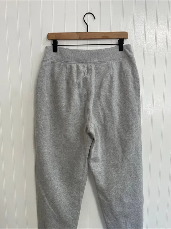 AERIE Fleece Corset Jogger Zip Front Sweatpants in Heather Gray Size L - Image 6