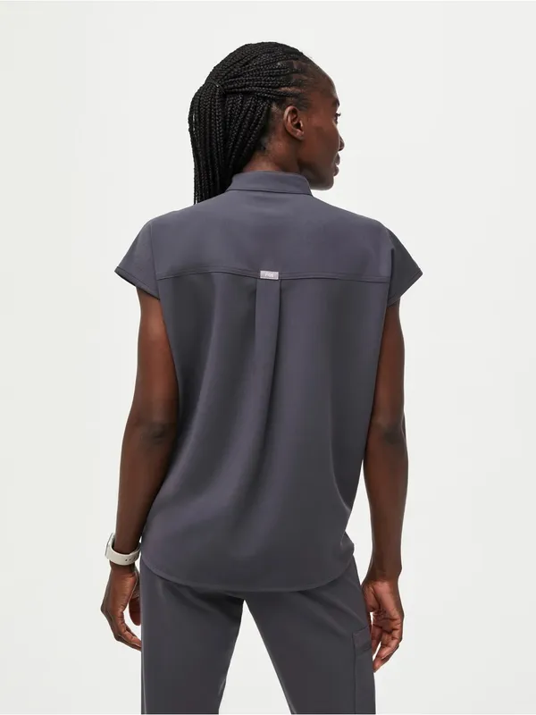 Figs Rafaela Scrub Top Charcoal Size XXL - Image 2