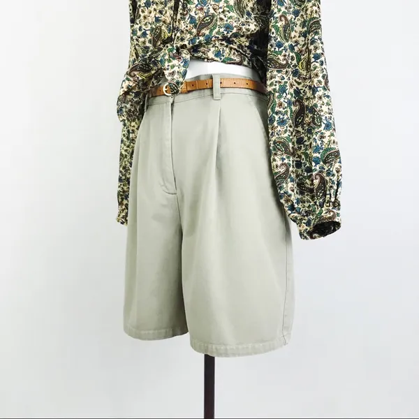 Vintage Ralph Lauren High-Waisted Cotton Shorts | Size 6 - Image 4