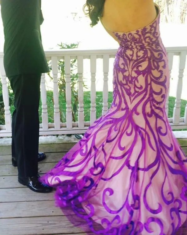 Disney Purple Formal Gown - Image 5