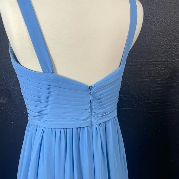 Azazie Light Blue‎ Satin Dress - Image 8
