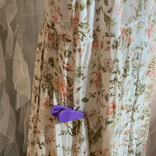 Frye L floral button down pockets Floral Maxi Dress - Image 7