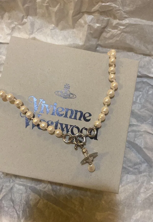 Vivienne Westwood Aleksa Pearl Necklace - Image 3