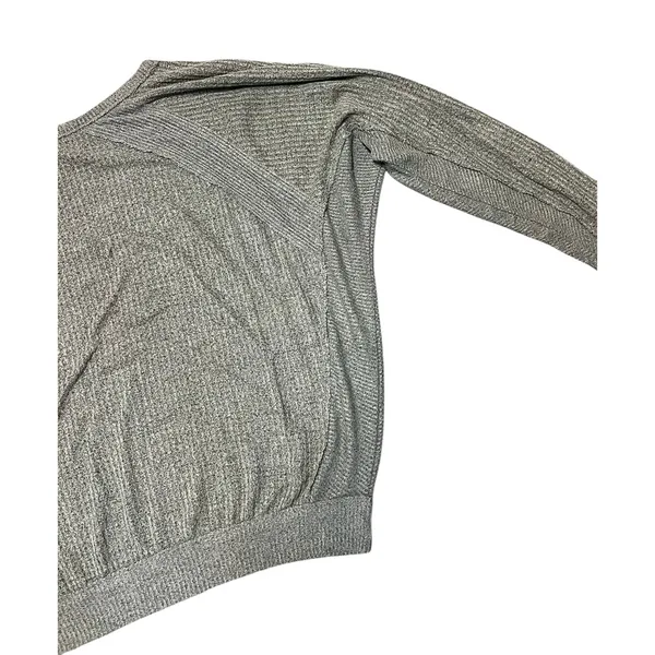 Free People We The Free Santa Clara Thermal Top Olive Green Waffle Knit Medium - Image 10