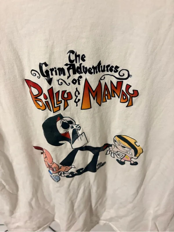 Gildan White The Grim Adventures of Billy & Mandy Graphic Tee - Image 2
