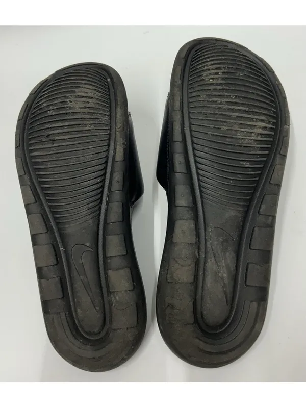 Nike Victori One Slides Women’s Size 8 Black White Logo CN9677-005 - Image 6