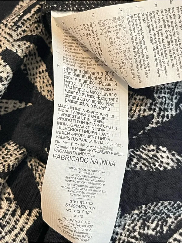 Rip Curl Black and whiteTropical Print Dress - Image 8