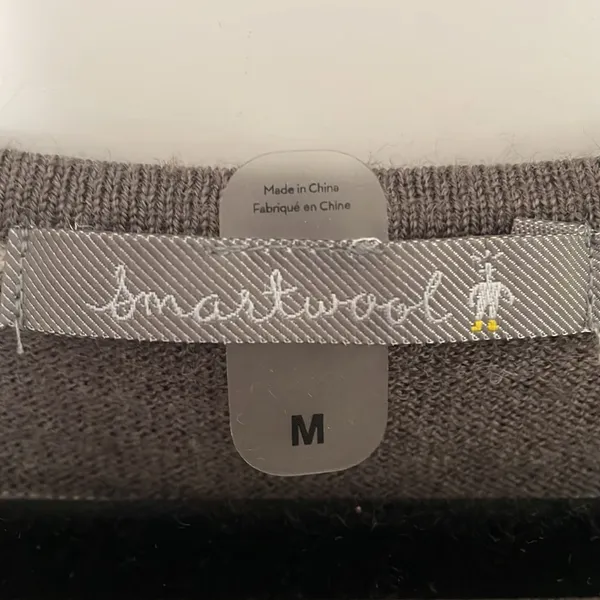 Smartwool Merino Striped V Neck Sweater Medium - Image 4