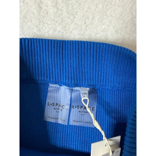L*Space Active x Anthropologie Jet Set Mini Skirt M in Snorkel Blue NWT - Image 5