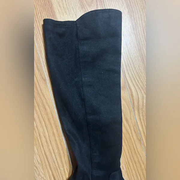 Elegant Black over the Knee-High Women's 8.5 Boots - Image 6