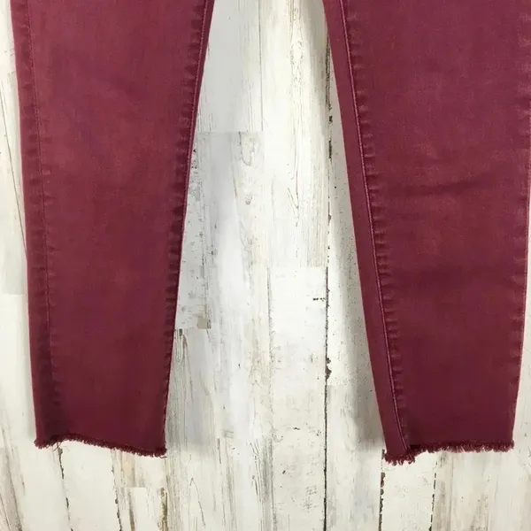 American Eagle AE Jegging Crop Jeans Denim Red 2 v6x - Image 4