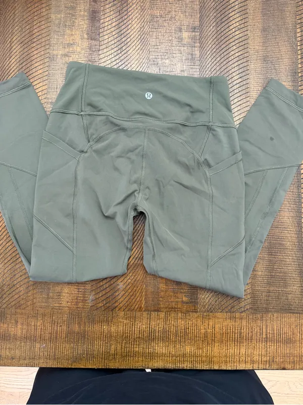 lululemon athletica Kids Olive Green High-Rise Performance Leggings - Image 2