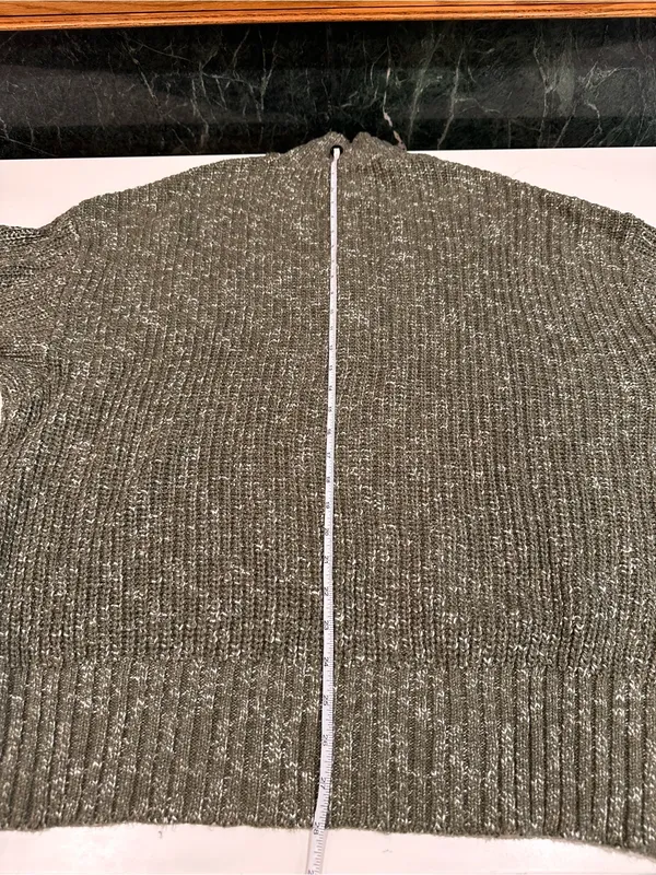 Offline by Aerie Chunky Knit 3/4 Zip Sweater Thumbhole Oversized Sweater Large - Image 9