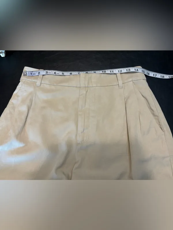 Madewell Classic Pleated Linen Blend High-Rise size 8 Shorts - NWT - Image 7