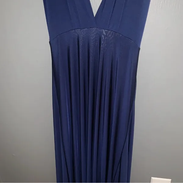 Lulu's Blue wrap Maxi Dress - Image 9