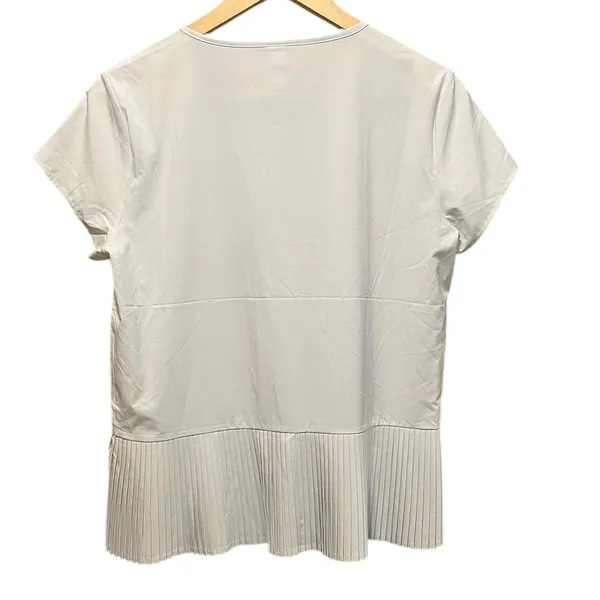 SPANX‎ Yes, Pleats! Performance Tee Shirt White Cloud size Medium - Image 7