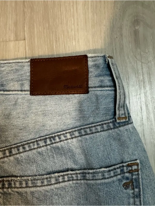 Madewell curvy perfect vintage straight jeans Light Wash NWOT size 26 - Image 6