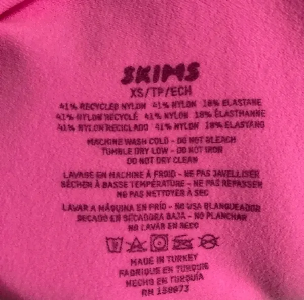SKIMS PINK Sculpting Thong Bodysuit XS - Image 6