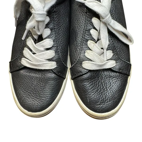 Frye Shoes Womens Size 8.5 Black‎ Leather Low Top Lace Up Sneakers 3471350.BLK - Image 2