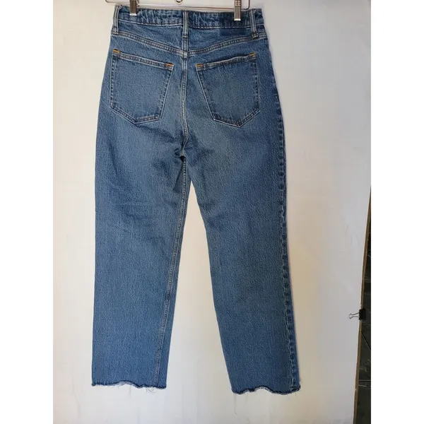 Abercrombie & Fitch The 90s Relaxed High Rise Distressed Straight Denim 28 - Image 8