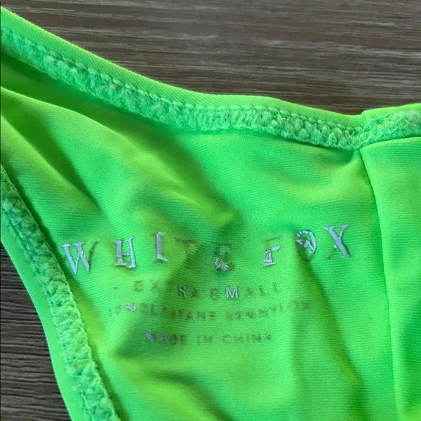 White Fox Boutique Lime Bikini Bottom - Image 2