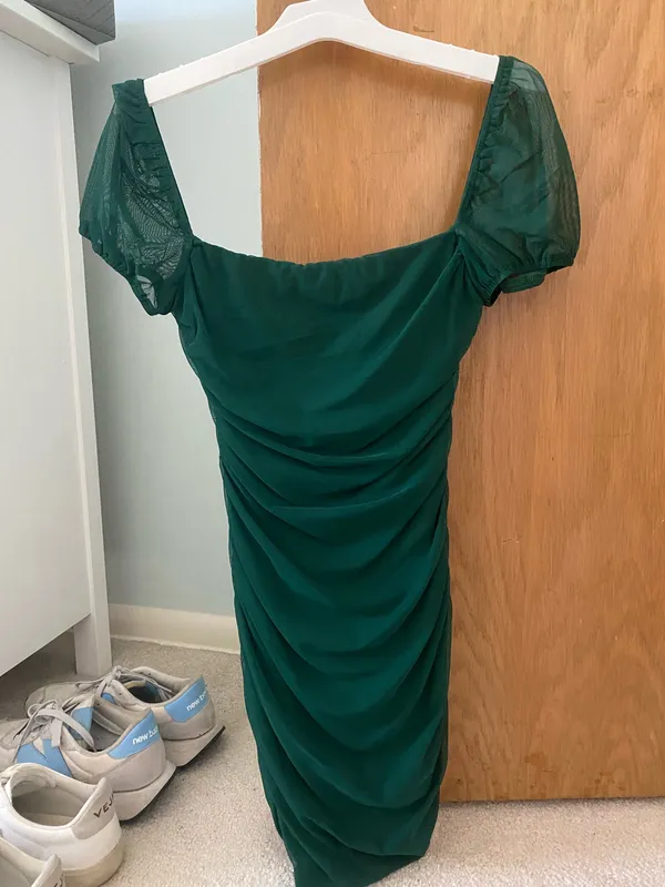 Princess Polly Charvi Mini Forest Green Dress - Image 2