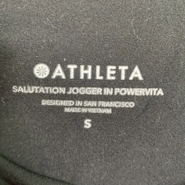 Athleta Salutation High-rise Black Jogger W-782 Sz S - Image 8